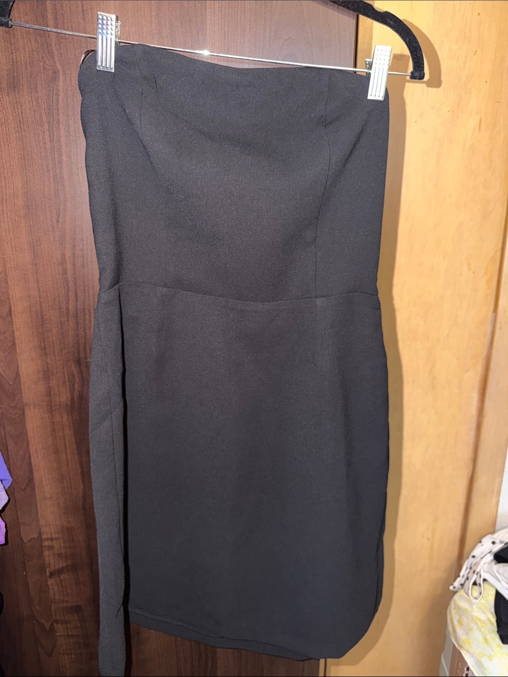 Women's Black Strapless Dress